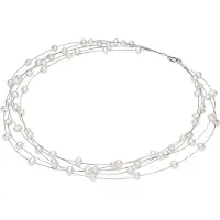 Valero Pearls Parel ketting Sterling zilver Gekweekte zoetwaterparels wit