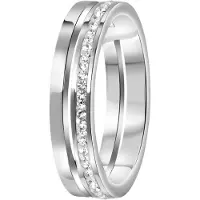 Lucardi Ring zilver / transparant