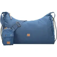 Camel active Schoudertas 'Laona' smoky blue / lichtbruin