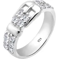 Elli Ring zilver / wit