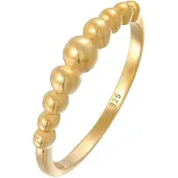 Elli - Elli Ringen Dames Stacking Ring Bolletjes Optiek Blogger Trend in 925 Sterling Zilver