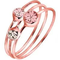 Elli Ring rosa / transparant