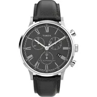 Timex Analoog horloge 'Waterbury Classic' donkerbruin / zilver