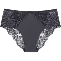 Triumph Slip ' Wild Peony Florale ' donkergrijs