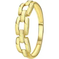 Lucardi Ring 'Klassisch' goud