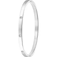 Lucardi Armband zilver / transparant