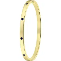 Lucardi Armband goud / zwart