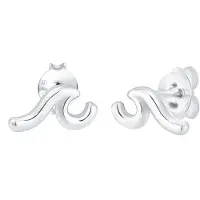 Elli Oorbellen 'Wellen' zilver