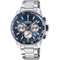 Festina Analoog horloge blauw / zilver
