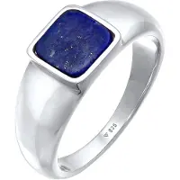 KUZZOI Ring donkerblauw / zilver