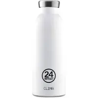 24Bottles Drinkfles 'Clima 500 ml' zwart / wit