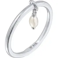 Elli Ring zilver / parelwit