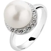Nenalina Ring zilver / parelwit