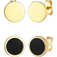 KUZZOI Oorbel goud / zwart