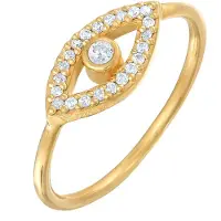 Elli Ring 'Evil Eye' goud