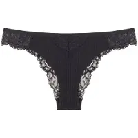 Triumph Slip ' Peony Florale Brazilian ' zwart