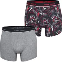 Happy Shorts Boxershorts ' Solids ' grijs / gemengde kleuren