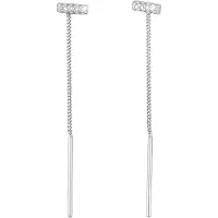 Elli Oorbellen zilver / transparant