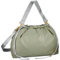 Jost Shopper 'Kemi' cognac / kaki / zilver