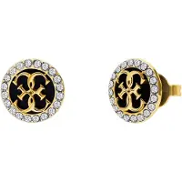 GUESS Oorbellen 'Life in 4G' goud / zwart / zilver