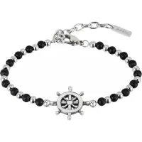 Breil Armband zwart / zilver