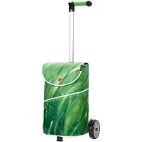 Andersen Shopper Trolley 'Unus' bruin / groen / wit