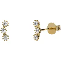 Lucardi Oorbellen goud / transparant