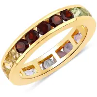 Rafaela Donata Ring bruin / geel / goudgeel / groen