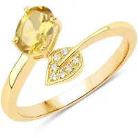 Rafaela Donata Ring geel / goudgeel / zilver
