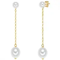 Valero Pearls Oorbellen goudgeel / zilver