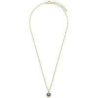 Lucardi Ketting saffier / goud