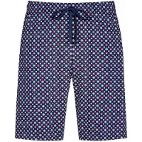 Mey Pyjamabroek 'Tie Minimal' donkerblauw / rood / wit