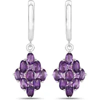 Rafaela Donata Oorbellen purper / zilver