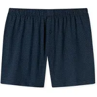 Schiesser Boxershorts ' Cotton Casuals ' donkerblauw