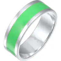 KUZZOI Ring groen / zilver