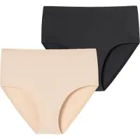 Schiesser Slip 'Invisible Soft' nude / zwart