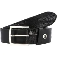 B.belt Riem 'Bela' zwart / zilver