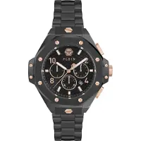 Philipp Plein Analoog horloge goud / zwart / wit