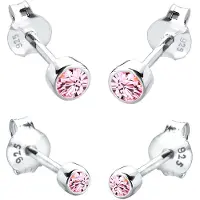 Elli Oorbellen pink / zilver
