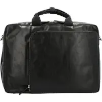 PICARD Buddy Aktetas Messenger Leer 42 cm Laptop compartiment zwart