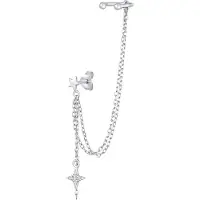 Elli Oorbellen zilver / transparant