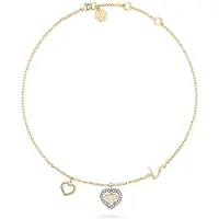 Philipp Plein - PJZEA05NU - Halsketting - Dames - 46cm - PLEIN ROCKED HEART