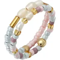 Elli Ring 'Perlen' gemengde kleuren