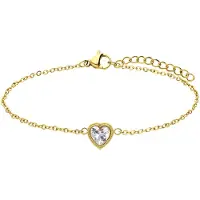 Lucardi Armband 'Weinlese' goud / transparant