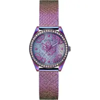 GUESS Analoog horloge 'BOA' lila