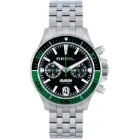Breil Analoog horloge 'Manta P.R.O.' groen / zwart / zilver