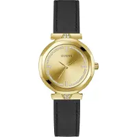 GUESS Analoog horloge goud / zwart / zilver