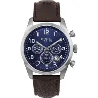 Breil Armband 'Classic Elegance' navy / donkerbruin / zilver