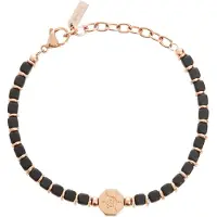 Breil Armband rose-goud / zwart