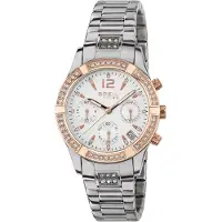 Breil Analoog horloge 'C'est Chic' rose-goud / zilver / wit